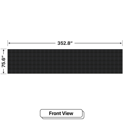 LED Sign City six by twenty eight inch LED sign, front view, 3 Resolution Options, digital signage market, digital signage led, bar signs