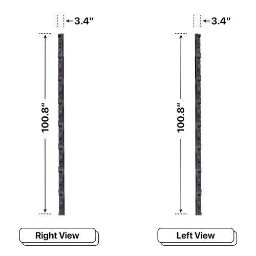 LED Sign City eight by five inch LED sign, right and left view, Fully Programmable, global digital signage market, bar signs