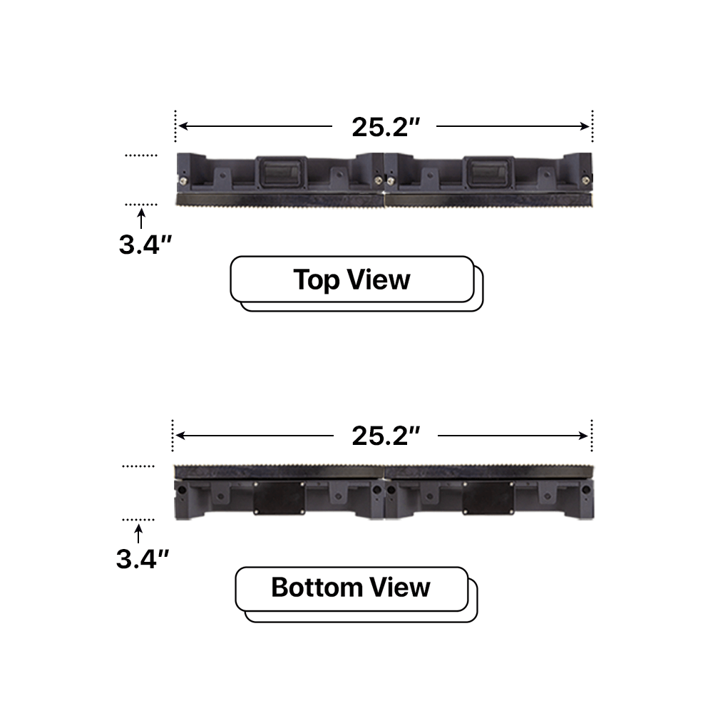 LED Sign City 15’ x 2’ LED sign, 3 Resolution Options, Brightness up to 10000 nits, Fully Programmable, Wireless Control System, Automatic sensors for brightness and temperature, Single and Double-sided display visibility