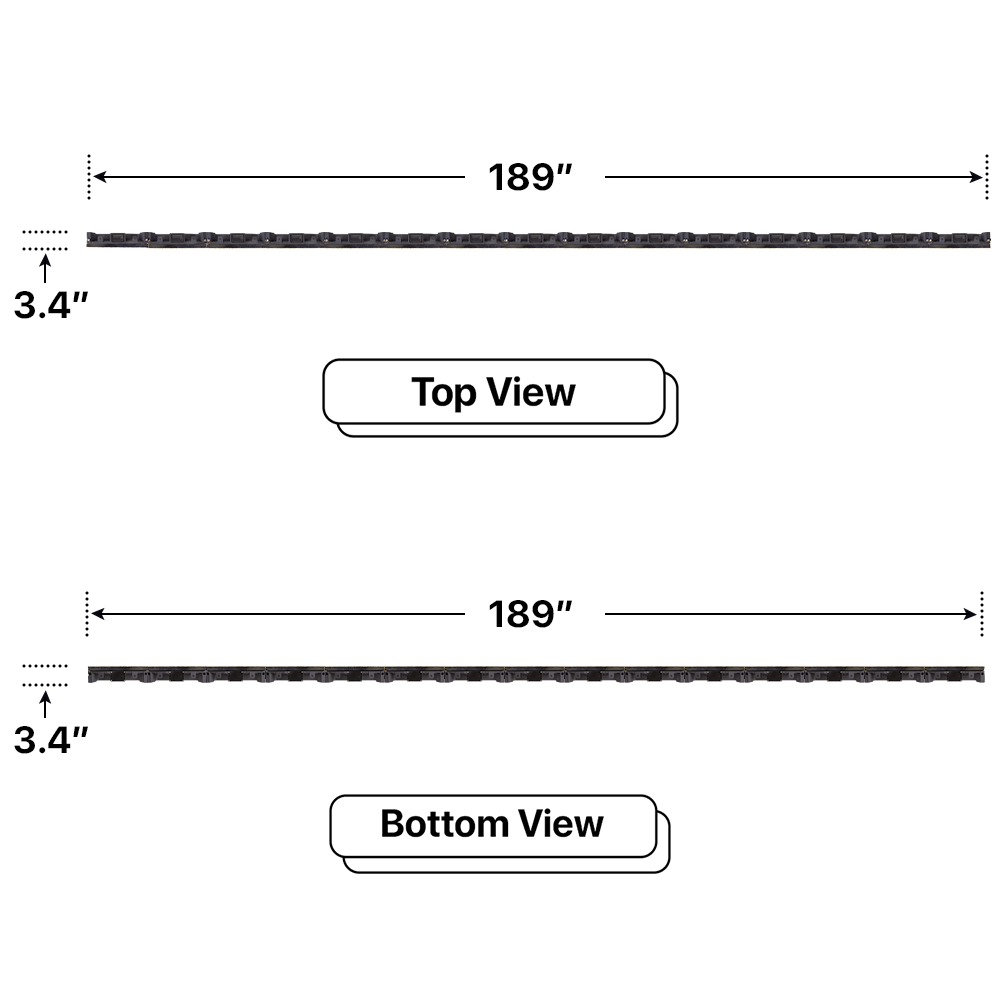 LED Sign City one by fifteen inch LED sign, Top and Bottom View, Fully Programmable, global digital signage market, bar signs