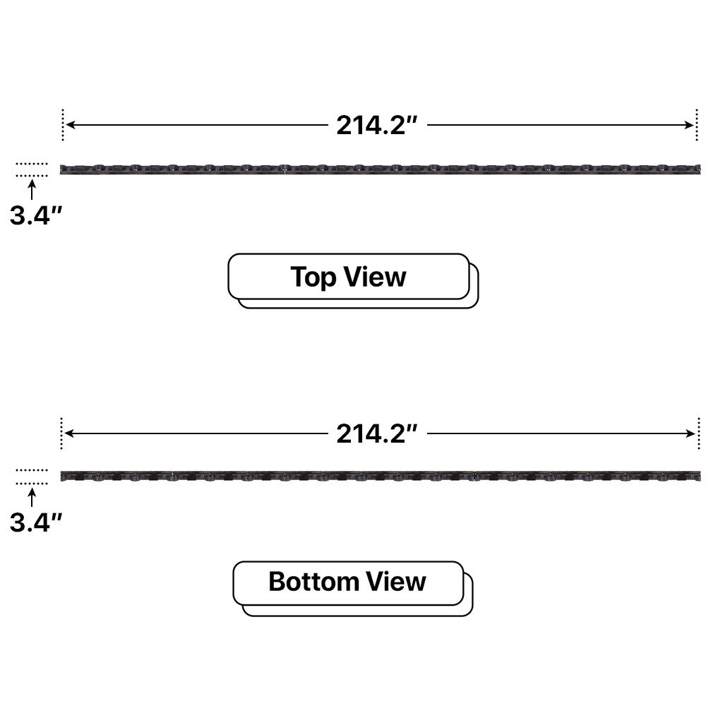 LED Sign City six by seventeen inch LED sign, Top and Bottom View, Fully Programmable, digital signage market, bar signs