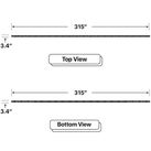LED Sign City one by twenty five inch LED sign, Top and Bottom View, Automatic sensors for brightness and temperature, digital led signage, church signs