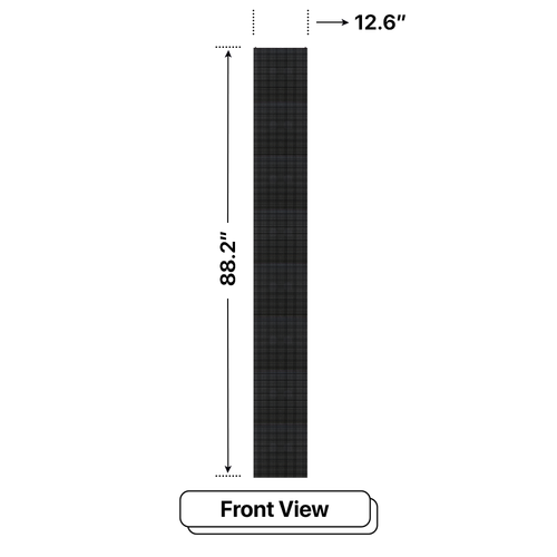 Led Sign City Series 7X1 outdoor custom led sign with brilliant full-color programmable digital signage, Free software, and wireless communication