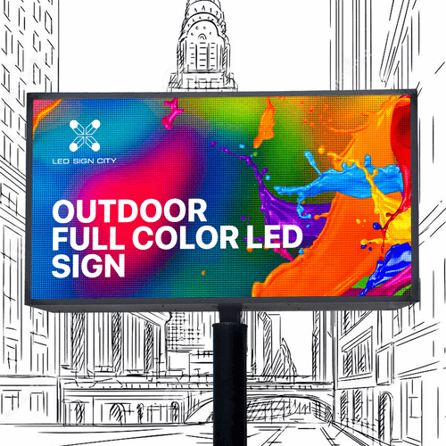 18'x2' Outdoor Led Sign With 3 Resolutions To Choose From