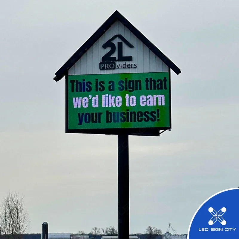 2L Providers outdoor LED sign