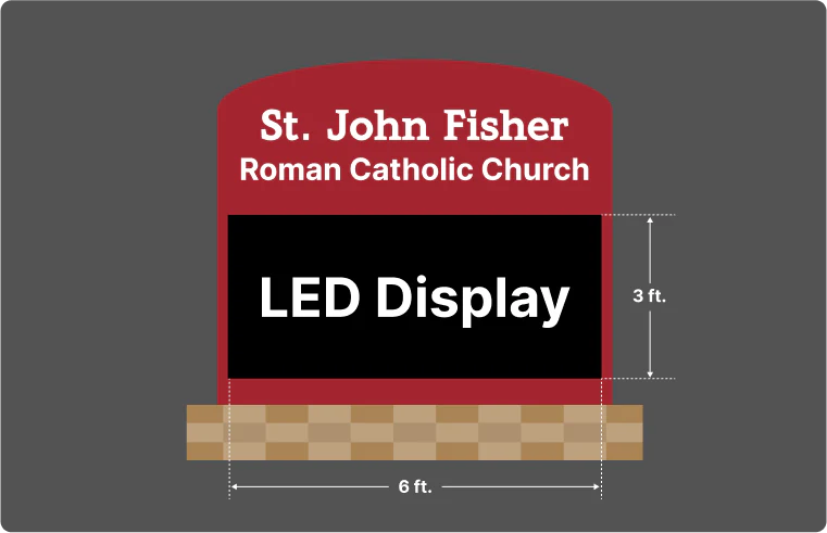 Replace Old Sign & Install EMC Sign on a Monument in Boothwyn, PA