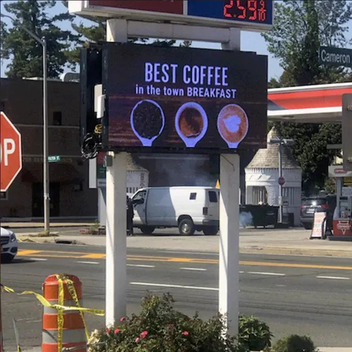 LEd signs for gas stations, gas station ads, gas station signage