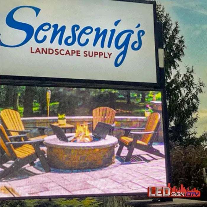 electronic business sign, Custom LED sign, LED sign for landscaping business