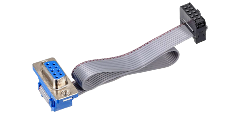 Female Connector-10 to DB9 Connector - 8 inch