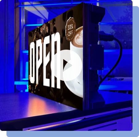 Full-Color Programmable LED Open Sign for Shop Windows