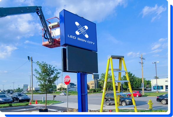 Construction Led Sign LED Sign Installation Services in Texas