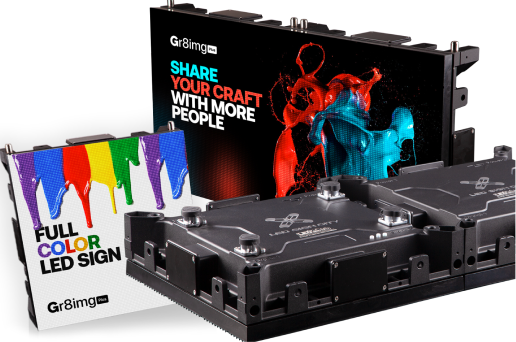 Full-Color Programmable LED Open Sign for Shop Windows
