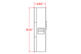 P8 Outdoor LED Sign –  15.12 in × 120.96 in (0.384 m × 3.072 m)