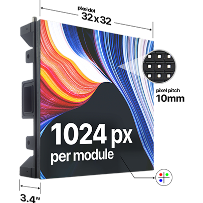 1X22 Foot Custom LED Sign for Outdoor with Free Software - Test