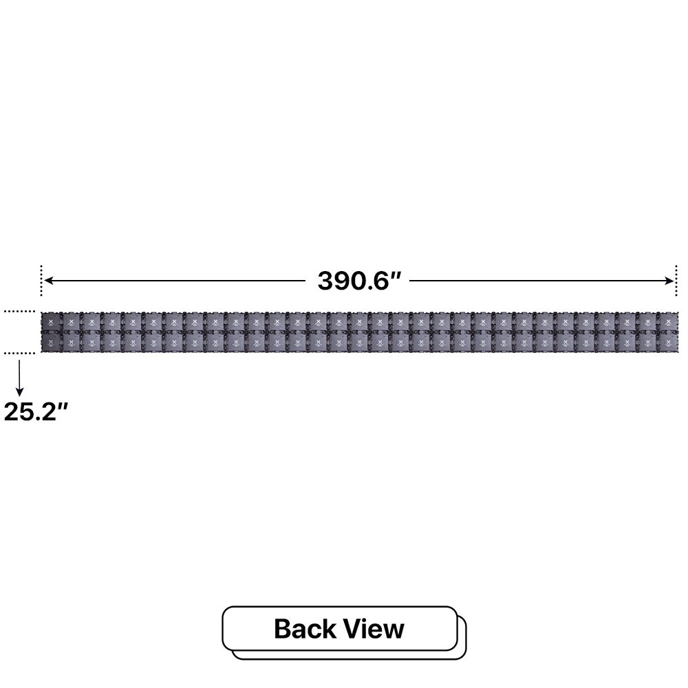 LED Sign City two by thirty one inch LED sign, back view, Brightness up to 10000 nits, digital signage market, led digital signage display, bar signs