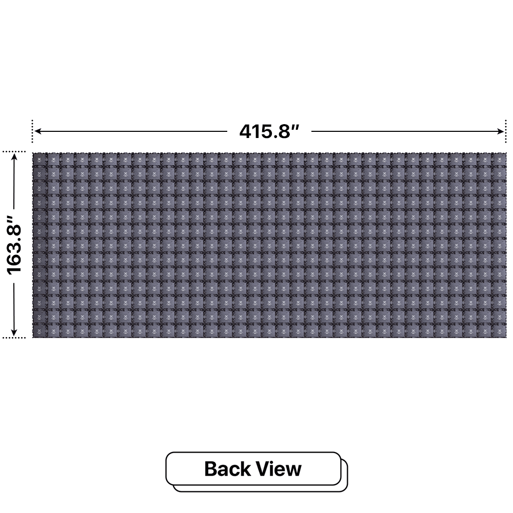 LED Sign City 13’ x 33’ LED sign, 3 Resolution Options, Brightness up to 10000 nits, Fully Programmable, Wireless Control System, Automatic sensors for brightness and temperature, Single and Double-sided display visibility