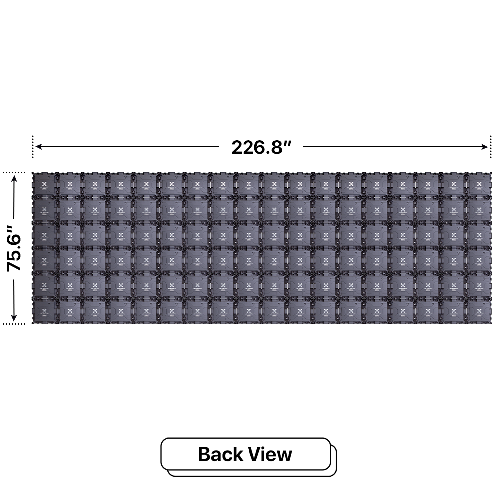 LED Sign City six by eighteen inch LED sign, back view, Single and Double-sided display visibility, digital signage marketing, led digital signage display, church signs