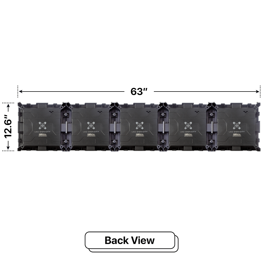 LED Sign City one by five inch LED sign, Fully Programmable, digital marketing signage, church signs