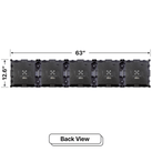 LED Sign City one by five inch LED sign, Fully Programmable, digital marketing signage, church signs