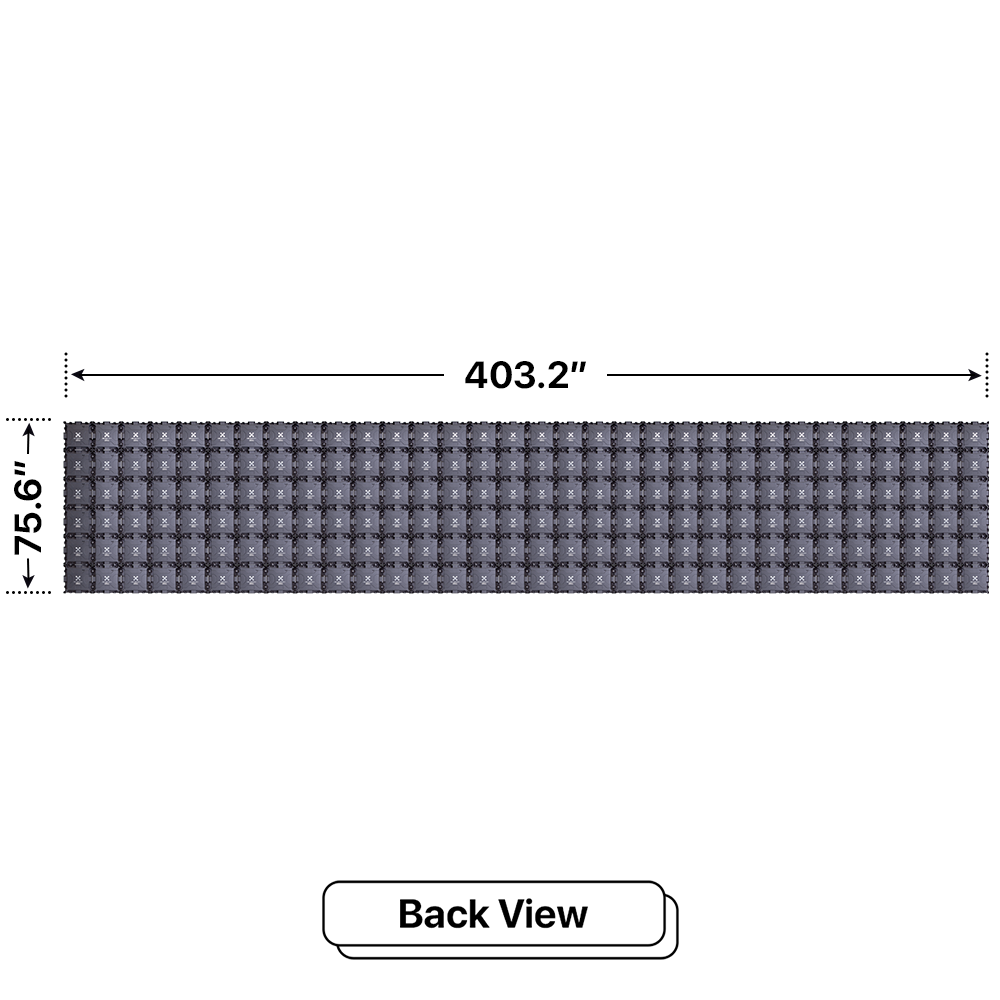 LED Sign City six by thirty two inch LED sign, back view, Brightness up to 10000 nits, digital signage market, led digital signage display, bar signs