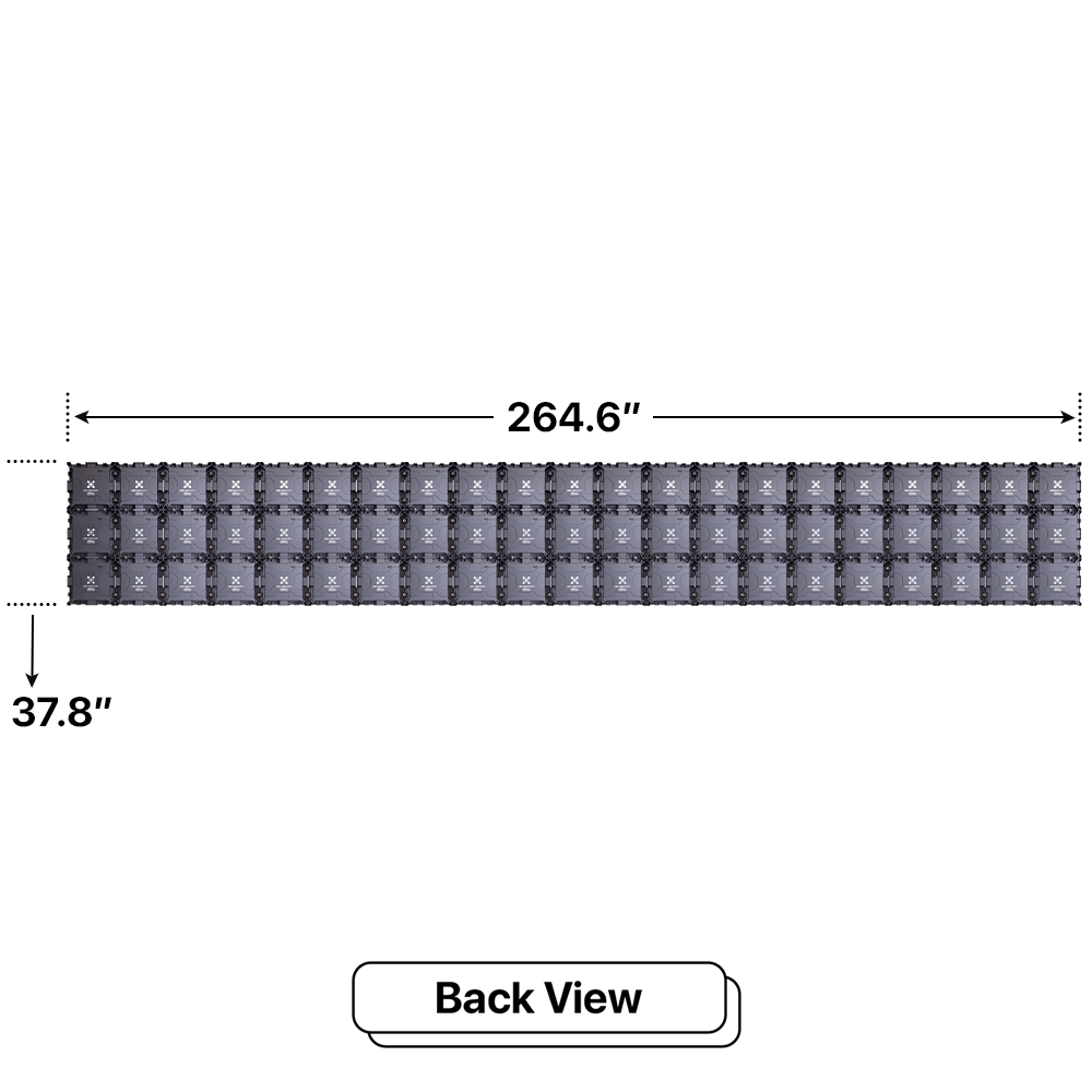 LED Sign City three by twenty one inch LED sign, back view, Single and Double-sided display visibility, digital signage marketing, led digital signage display, church signs