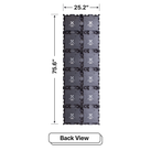 LED Sign City six by two inch LED sign, back view, Brightness up to 10000 nits, digital signage market, led digital signage display, bar signs