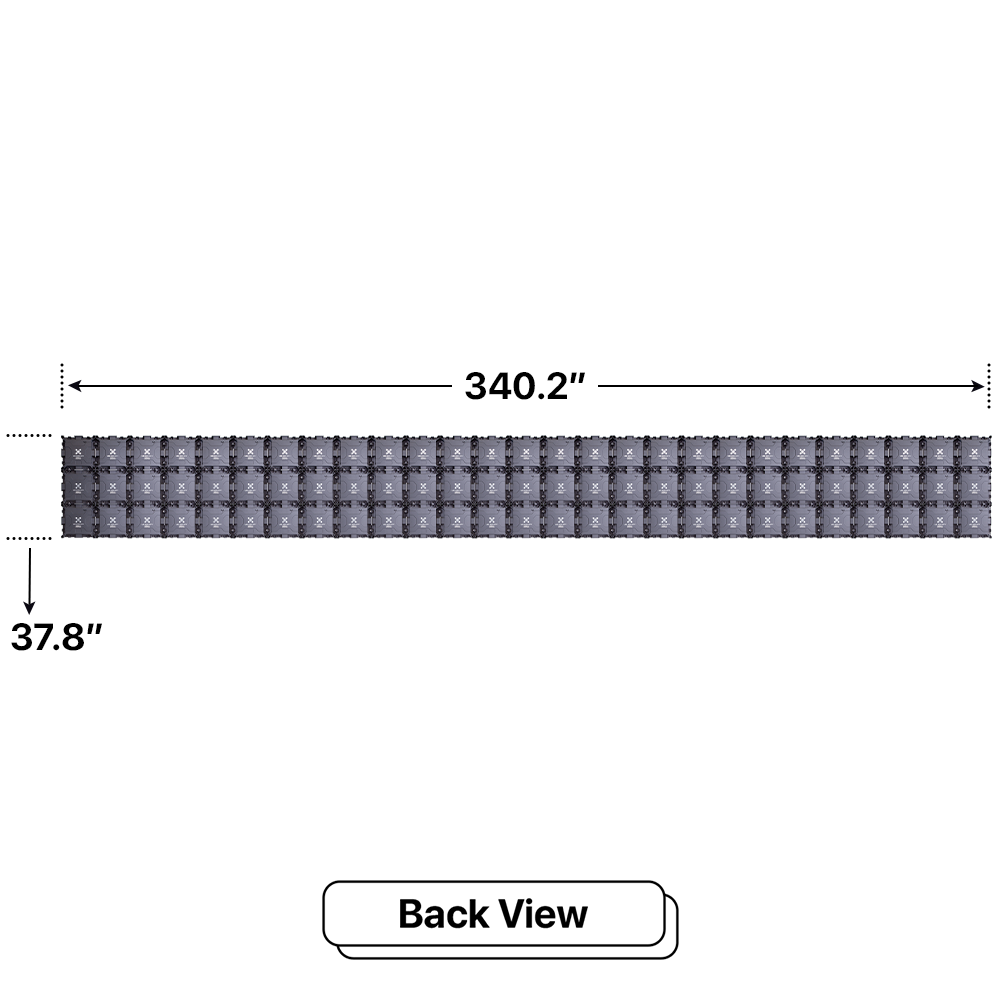 LED Sign City three by twenty seven inch LED sign, back view, 3 Resolution, up to 10000 nits, digital signage market, digital signage led, bar signs