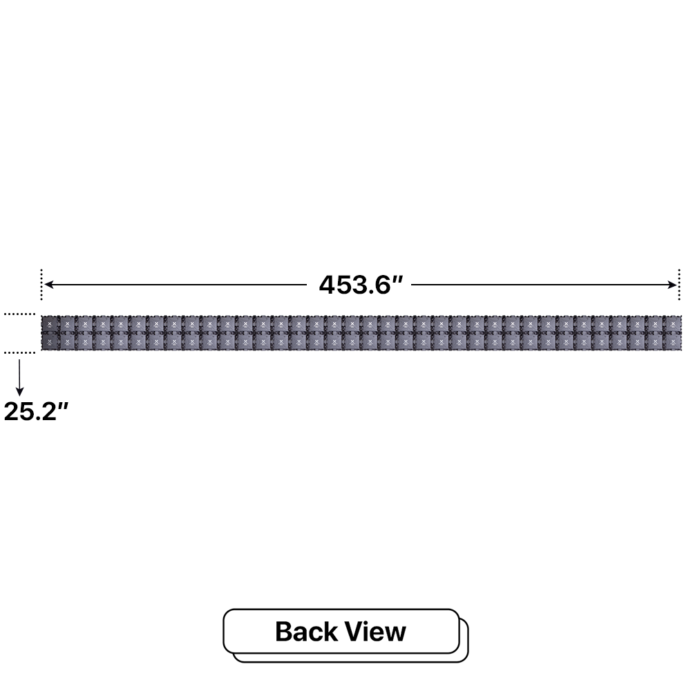 LED Sign City two by thirty six inch LED sign, back view, 3 Resolution, up to 10000 nits, digital signage market, digital signage led, bar signs