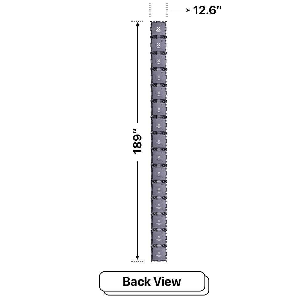 LED Sign City 15’ x 1’ LED sign, 3 Resolution Options, Brightness up to 10000 nits, Fully Programmable, Wireless Control System, Automatic sensors for brightness and temperature, Single and Double-sided display visibility