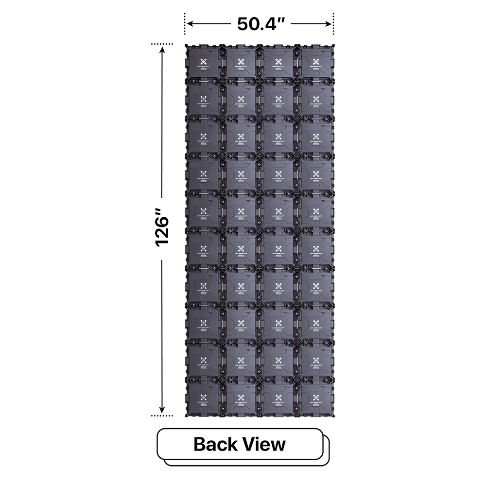 LED Sign City 10’ x 4’ LED sign, 3 Resolution Options, Brightness up to 10000 nits, Fully Programmable, Wireless Control System, Automatic sensors for brightness and temperature, Single and Double-sided display visibility