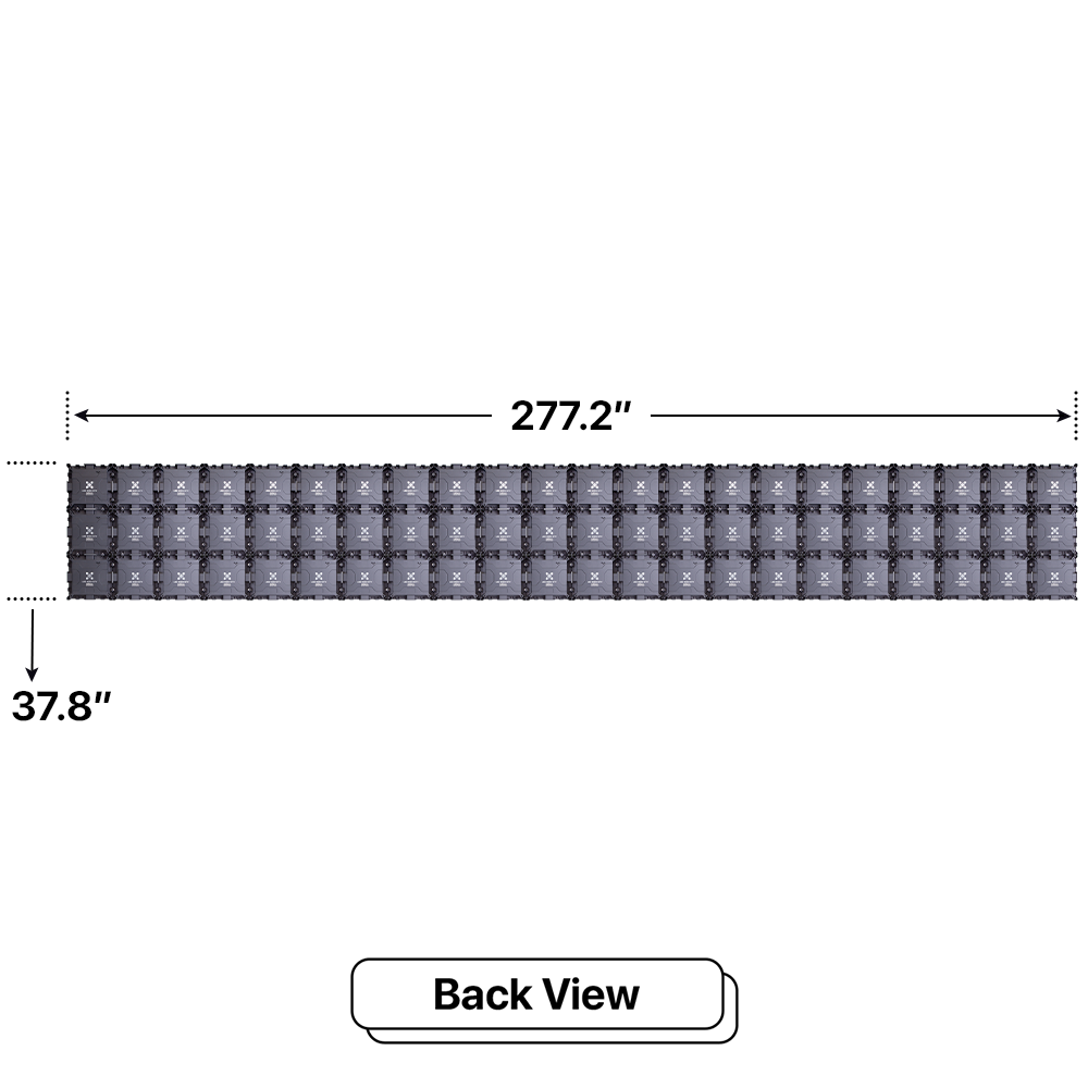 LED Sign City three by twenty two inch LED sign, back view, Brightness up to 10000 nits, digital signage market, led digital signage display, bar signs