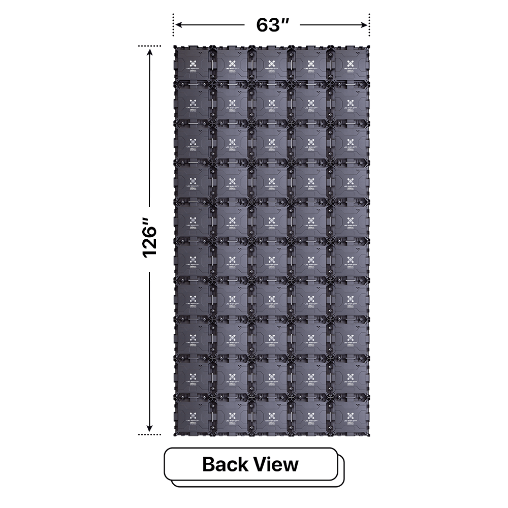 LED Sign City 10’ x 5’ LED sign, 3 Resolution Options, Brightness up to 10000 nits, Fully Programmable, Wireless Control System, Automatic sensors for brightness and temperature, Single and Double-sided display visibility