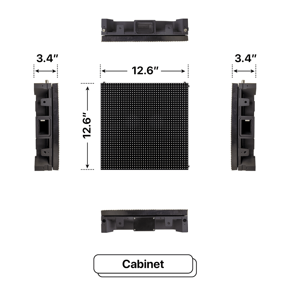 LED Sign City four by twelve inch LED sign, Cabinet, XIGNZ Modular LED, digital signage marketing, led digital signage display, church signs