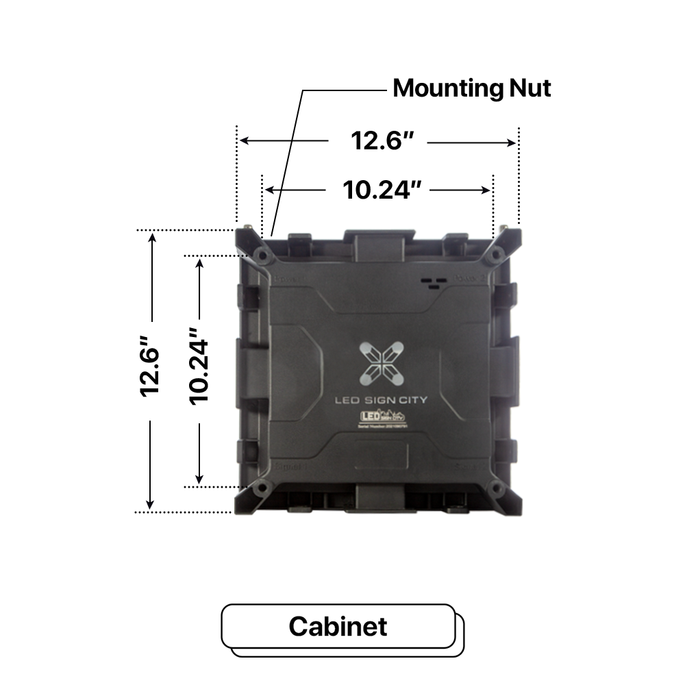 LED Sign City four by sixteen inch LED sign, Cabinet, XIGNZ Modular LED, 3 Resolution Options, digital signage market, digital signage led, bar signs