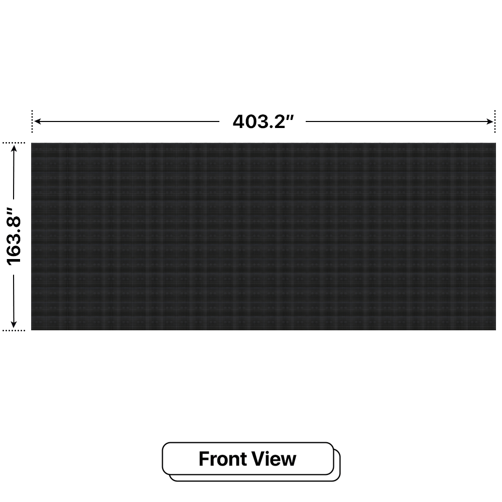 LED Sign City 13’ x 32’ LED sign, 3 Resolution Options, Brightness up to 10000 nits, Fully Programmable, Wireless Control System, Automatic sensors for brightness and temperature, Single and Double-sided display visibility