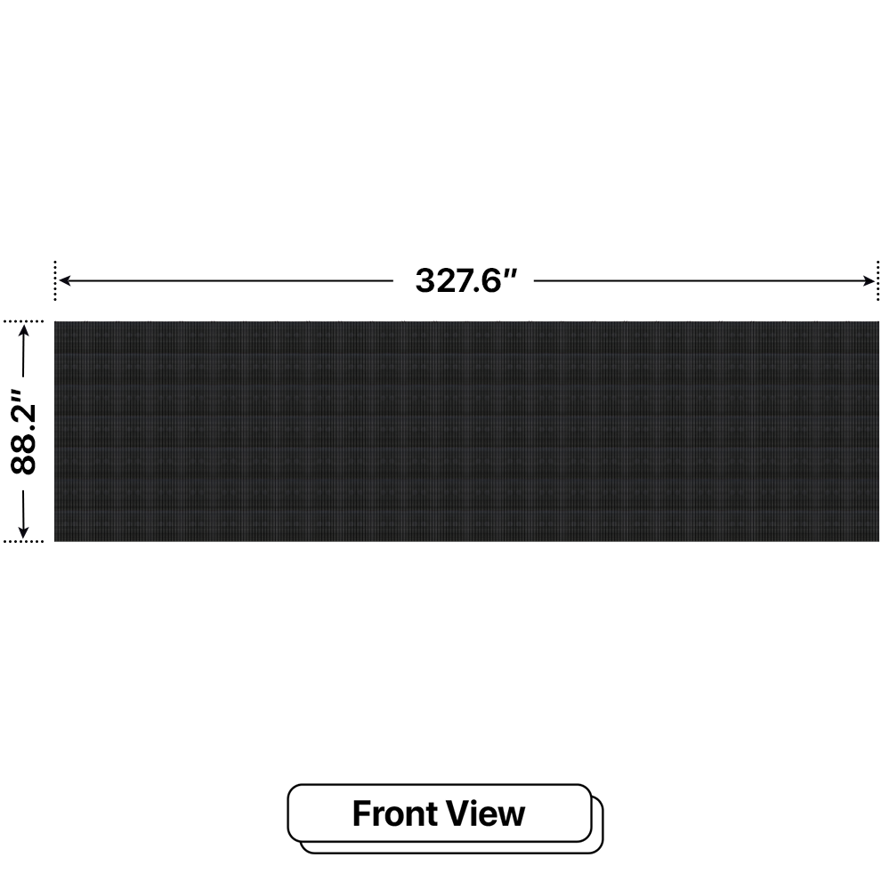 LED Sign City seven by twenty six inch LED sign, front view, 3 Resolution, up to 10000 nits, digital signage marketing, led digital signage display, church signs