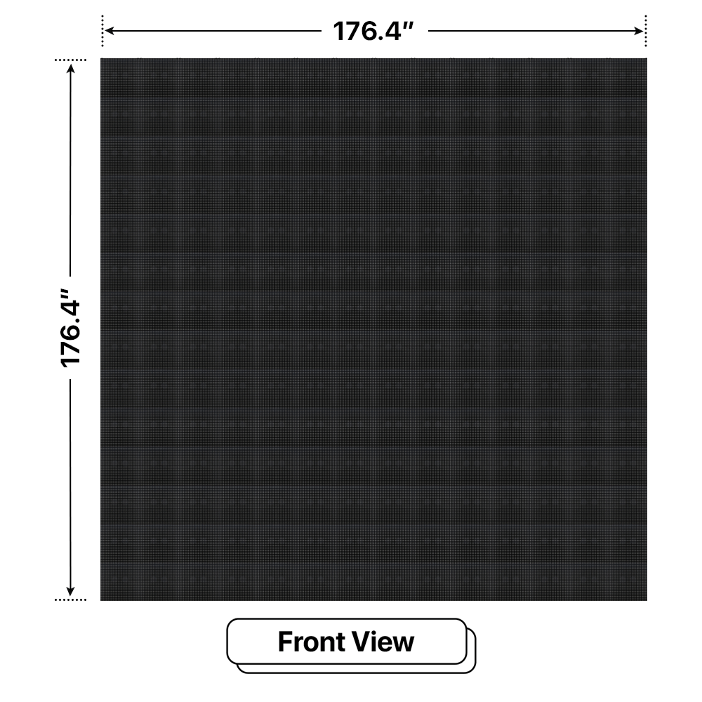 Products LED Sign City 14’ x 15’ LED sign, 3 Resolution Options, Brightness up to 10000 nits, Fully Programmable, Wireless Control System, Automatic sensors for brightness and temperature, Single and Double-sided display visibility