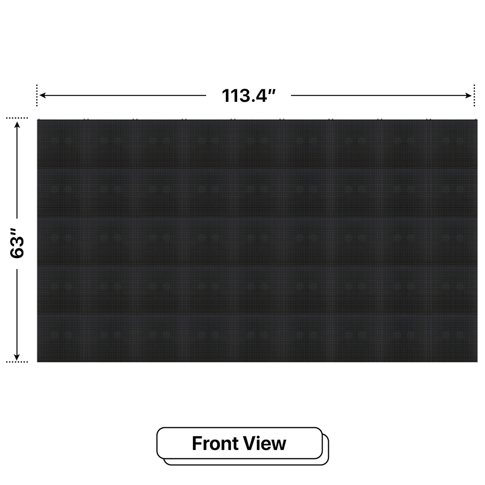 LED Sign City five by nine inch LED sign, front view, Single and Double-sided display visibility, digital signage marketing, led digital signage display, church signs