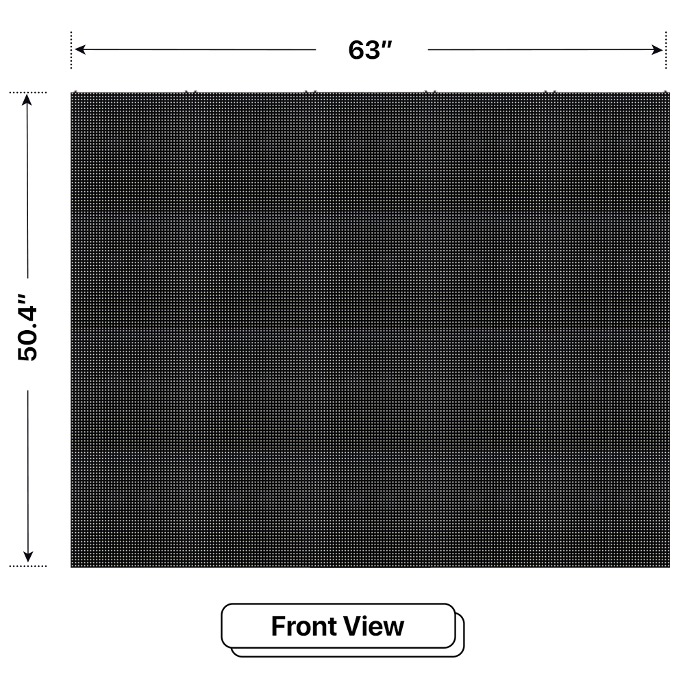 LED Sign City four by five inch LED sign, front view, Single and Double-sided display visibility, digital signage market, digital signage led, bar signs