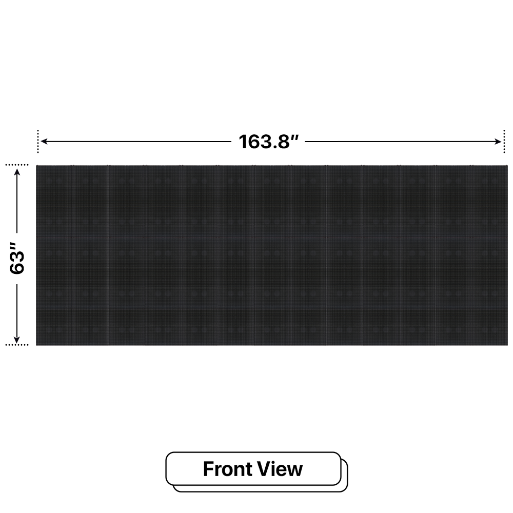 LED Sign City 5’ x 13’ LED sign, 3 Resolution Options, Brightness up to 10000 nits, Fully Programmable, Wireless Control System, Automatic sensors for brightness and temperature, Single and Double-sided display visibility