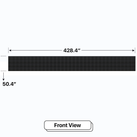 LED Sign City four by thirty four inch LED sign, front view, 3 Resolution Options, global digital signage market, digital signage led screen, bar signs