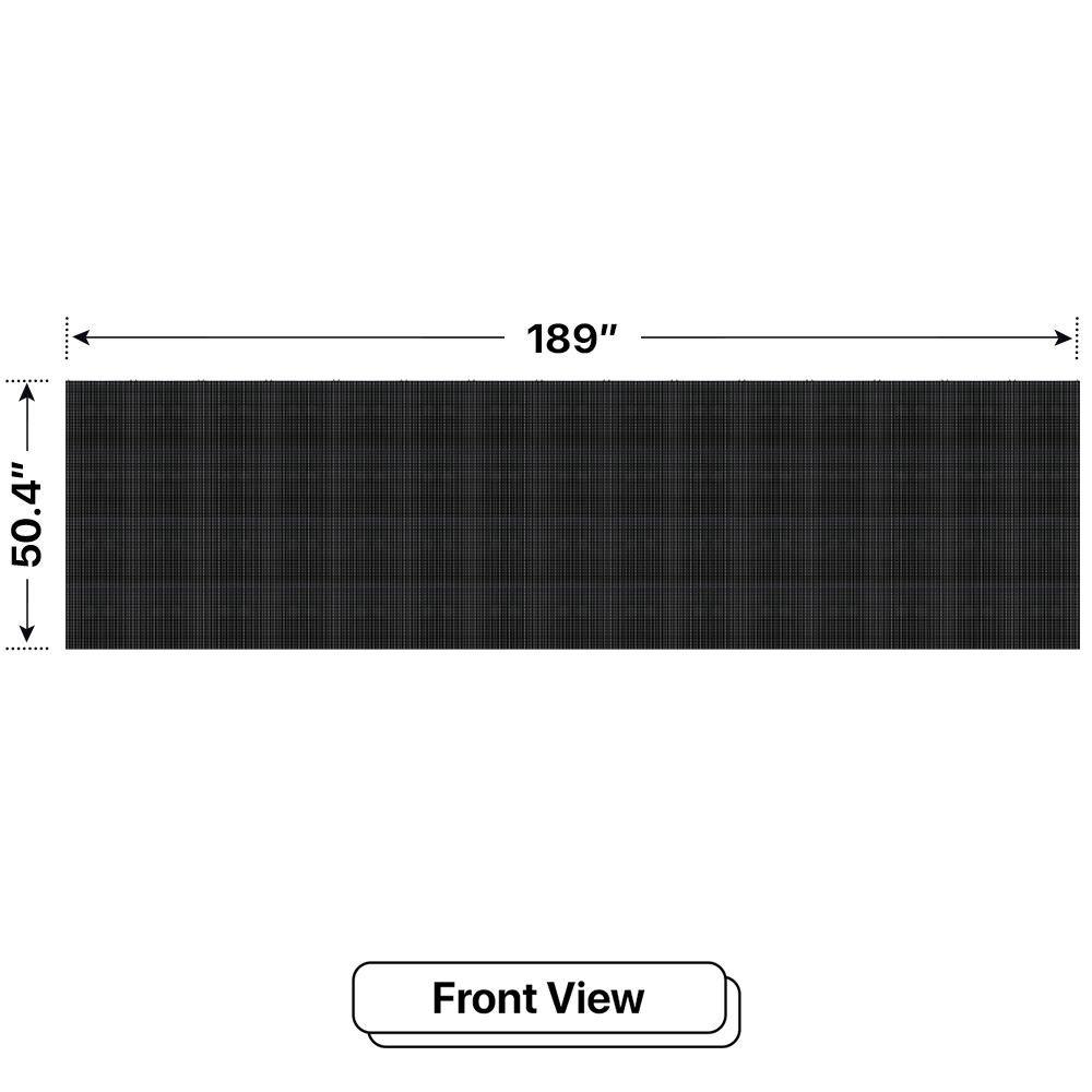 LED Sign City four by fifteen inch LED sign, front view, Single and Double-sided display visibility, digital signage market, digital signage led, bar signs