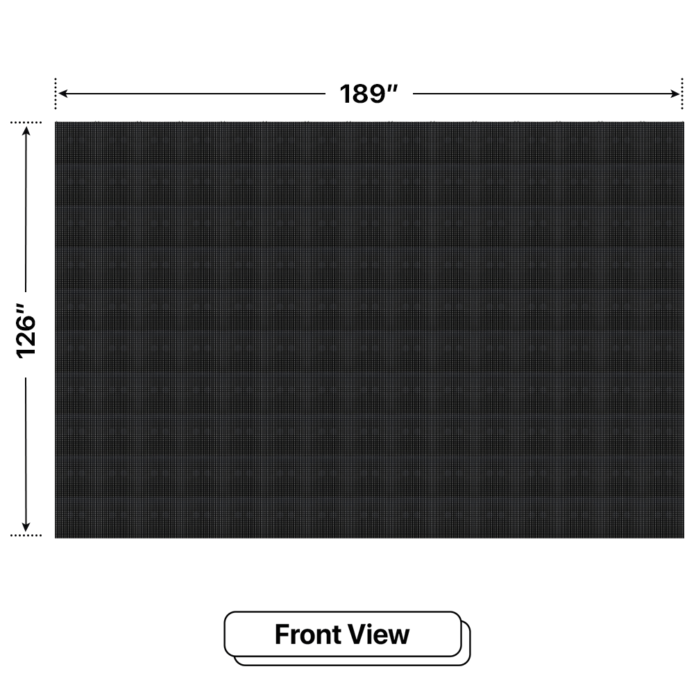 LED Sign City 10’ x 15’ LED sign, 3 Resolution Options, Brightness up to 10000 nits, Fully Programmable, Wireless Control System, Automatic sensors for brightness and temperature, Single and Double-sided display visibility