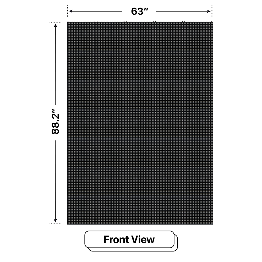 LED Sign City seven by five inch LED sign, front view, Single and Double-sided display visibility, digital signage market, digital signage led, bar signs