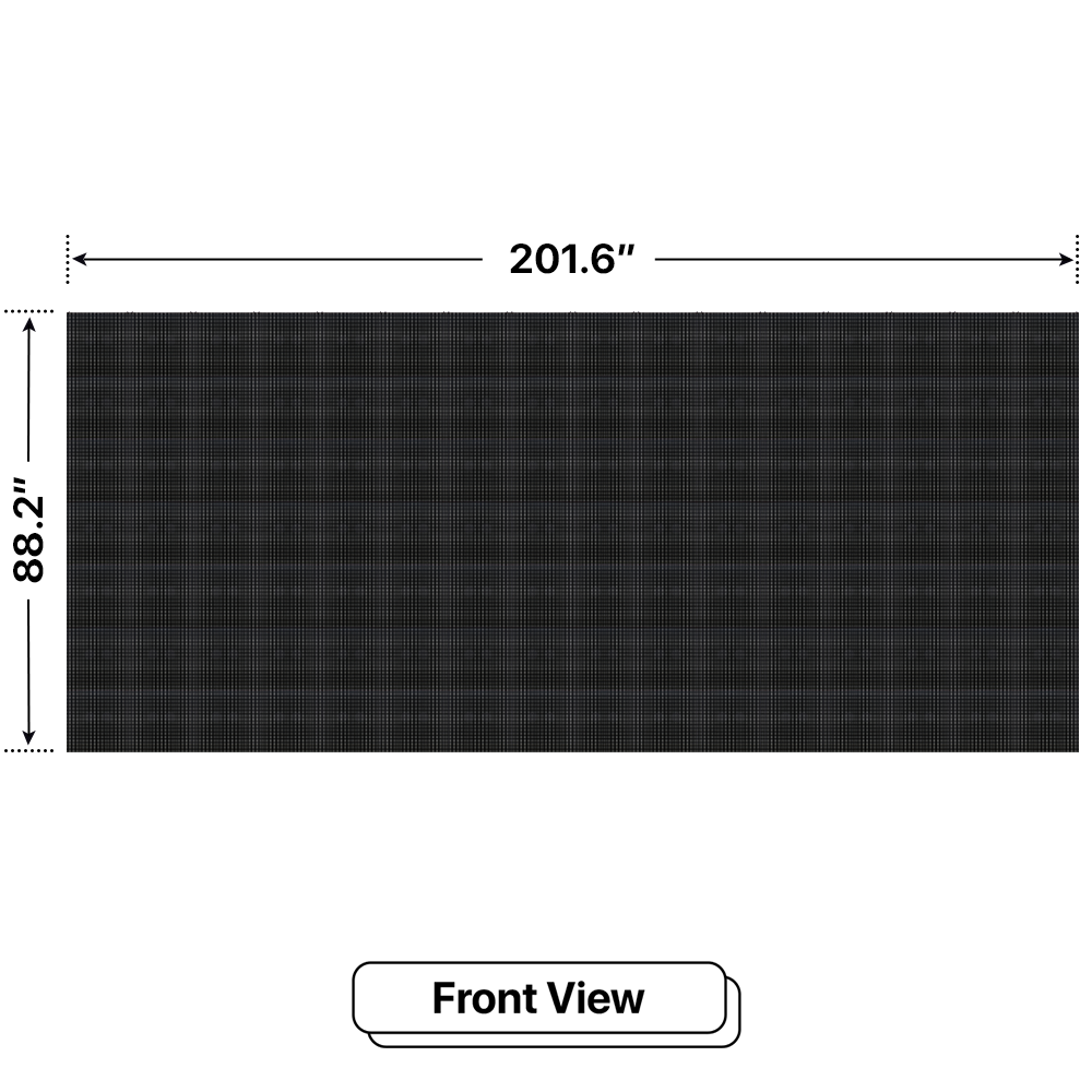 LED Sign City seven by sixteen inch LED sign, front view, 3 Resolution, up to 10000 nits, digital signage marketing, led digital signage display, church signs