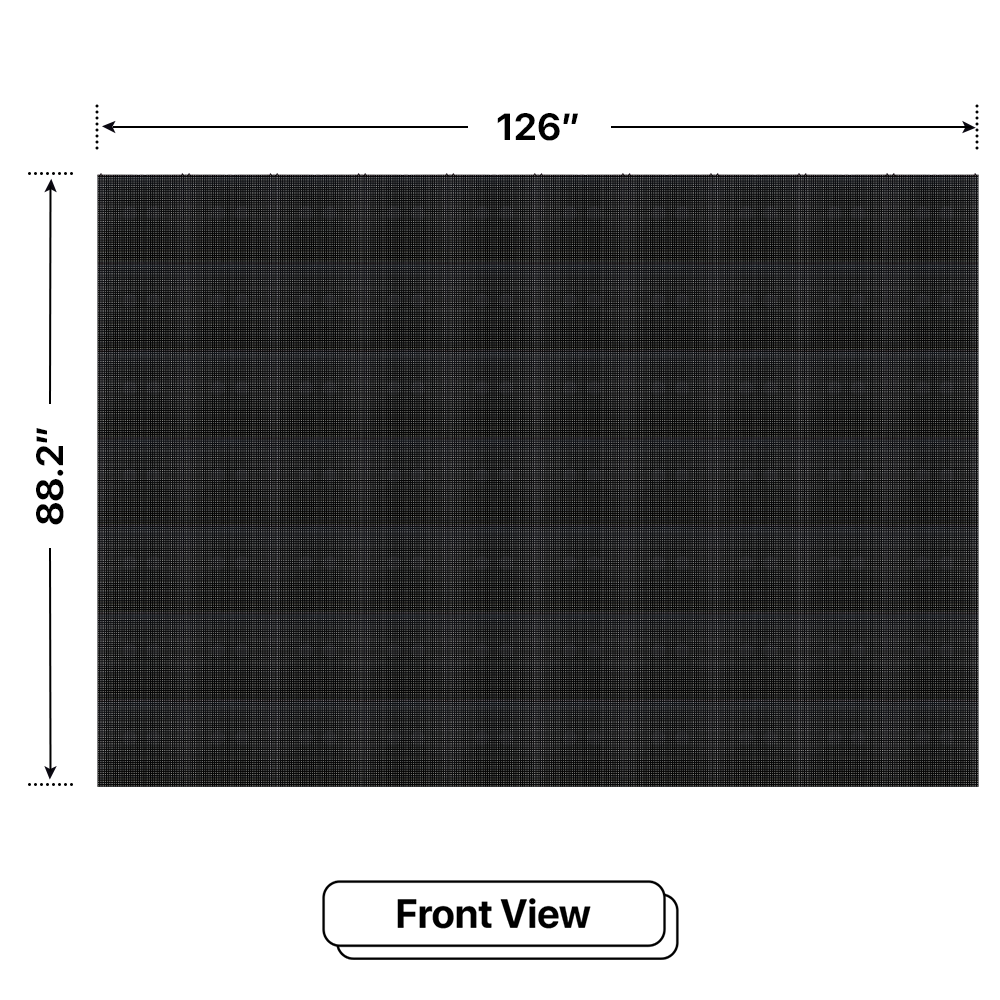 LED Sign City seven by ten inch LED sign, front view, 3 Resolution Options, global digital signage market, digital signage led screen, bar signs