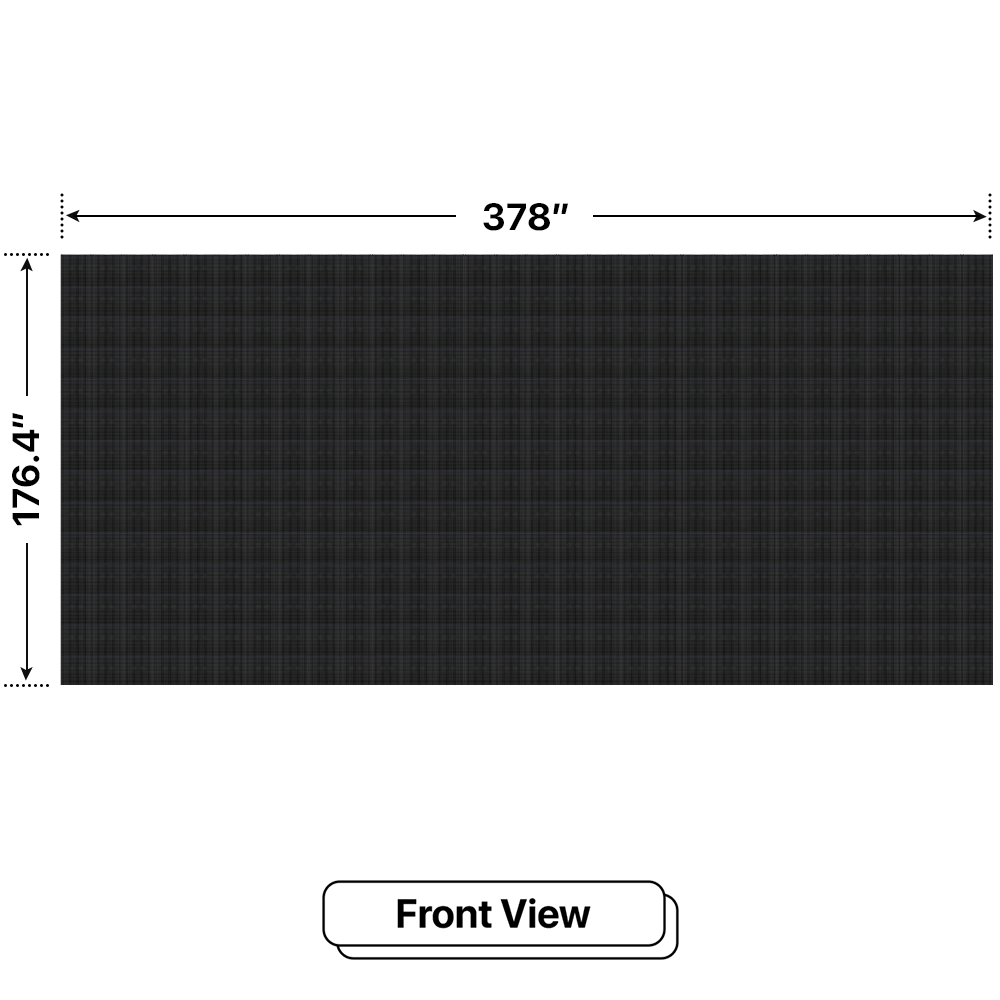 LED Sign City 14’ x 30’ LED sign, 3 Resolution Options, Brightness up to 10000 nits, Fully Programmable, Wireless Control System, Automatic sensors for brightness and temperature, Single and Double-sided display visibility