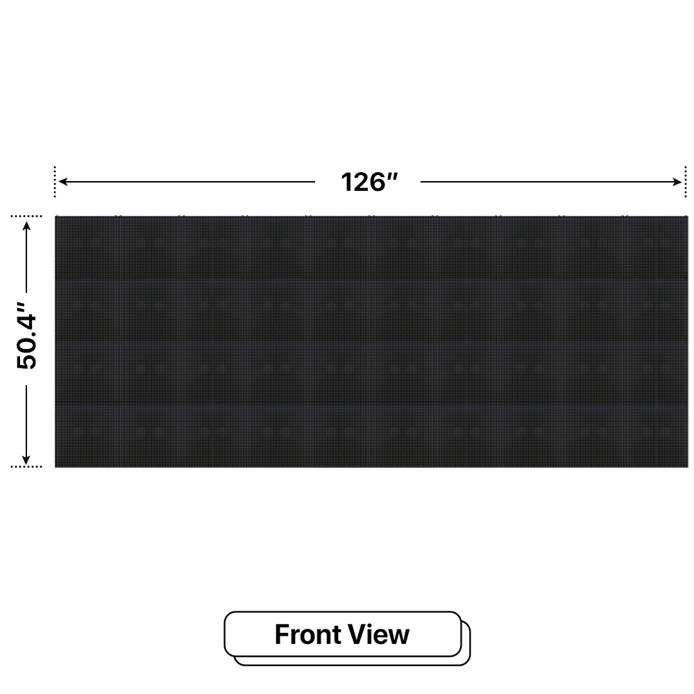 LED Sign City four by ten inch LED sign, front view, Single and Double-sided display visibility, digital signage market, digital signage led, bar signs