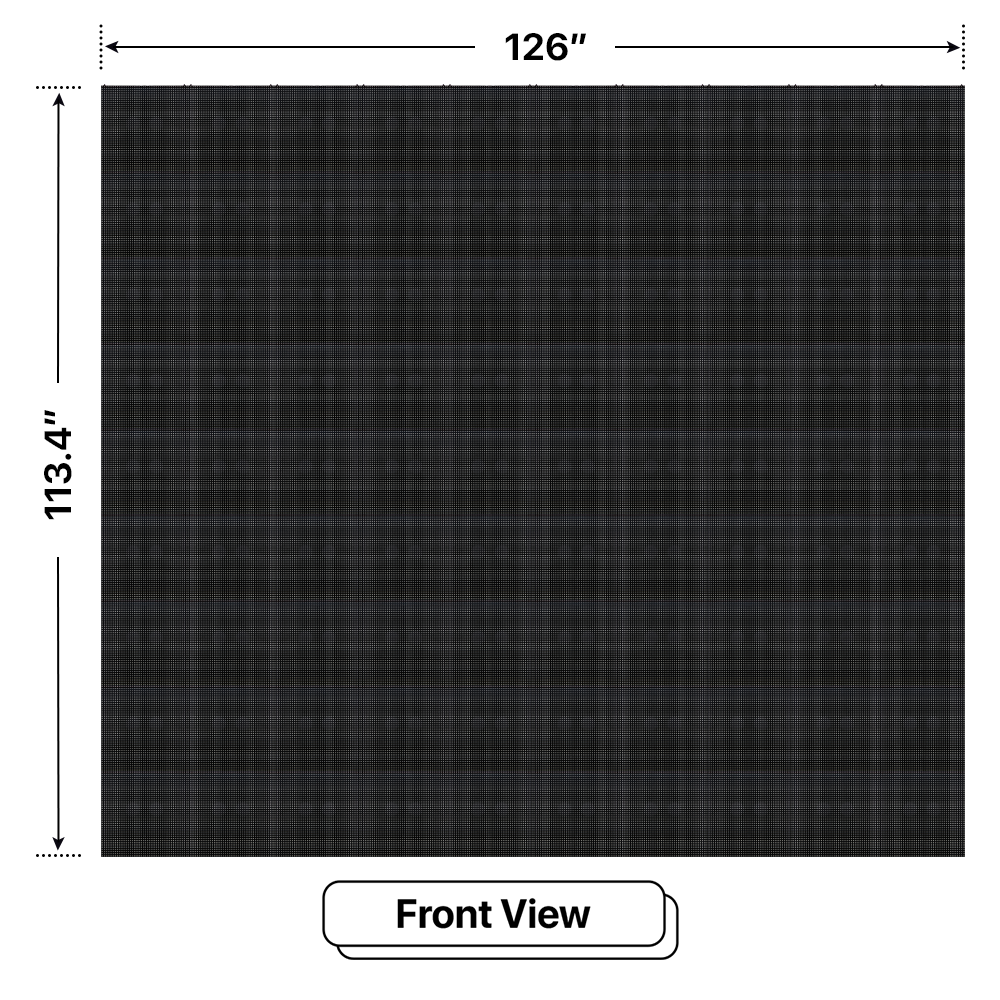 Products LED Sign City 9’x10’ LED sign, 3 Resolution Options, Brightness up to 10000 nits, Fully Programmable, Wireless Control System, Automatic sensors for brightness and temperature, Single and Double-sided display visibility