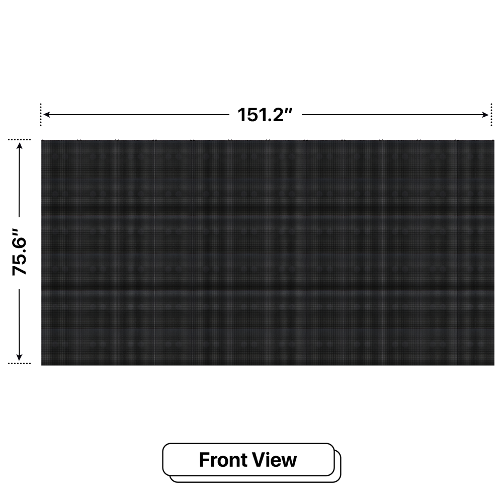 LED Sign City six by twelve inch LED sign, front view, 3 Resolution, up to 10000 nits, digital signage market, digital signage led, bar signs